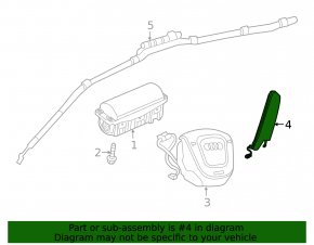 Подушка безопасности airbag переднего правого сиденья Audi Q3 8U 15-18