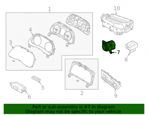 Buton de aprindere Start-Stop Hyundai Sonata 20-