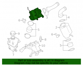Intercoolerul dreapta BMW X5 F15 14-18 4.4T