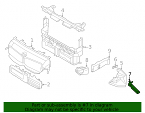 Кронштейн дополнительного радиатора BMW X1 F48 16-22 B46 нижний, алюминий