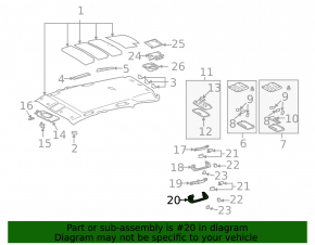 Ручка потолка задняя правая Lexus RX300 RX330 RX350 RX400h 04-09 серая, облом направляек