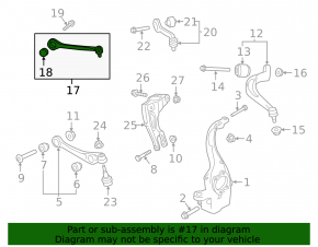 Braț de control dreapta față sus Audi A4 B9 17-25