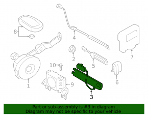 Antena cheie inteligentă Hyundai Kona 18-23