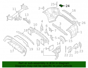 Заглушка буксировочного крюка заднего бампера Mercedes W166 GLE 16-19