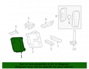 Keyless Entry-Control Module Chevrolet Volt 16-