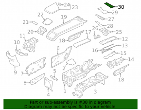 Cutie de buzunar pentru consolă centrală Volvo XC60 18-26, neagră cu crom, zgârieturi