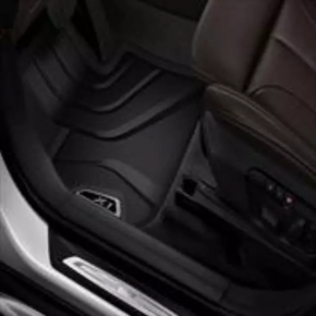 Комплект ковриков салона резина передние 2шт BMW X1 F48 16-22 черный эмблема с серой окантовкой X-line