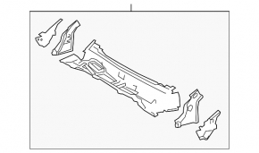 Поддон дворников металл Lexus ES250 ES300h ES350 19-26