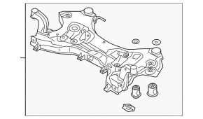 Подрамник передний Hyundai Tucson 16-18 AWD