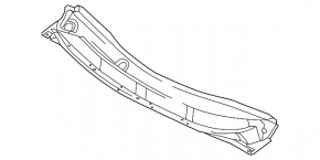 Решетка дворников пластик Nissan Versa 12-19