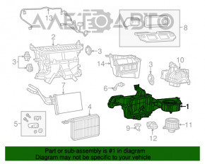 Печка в сборе Dodge Charger 11-23