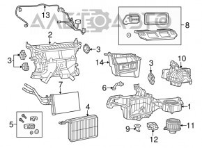 Печка в сборе Dodge Charger 11-23