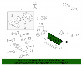 Управление климат-контролем Subaru Outback 15-17 auto