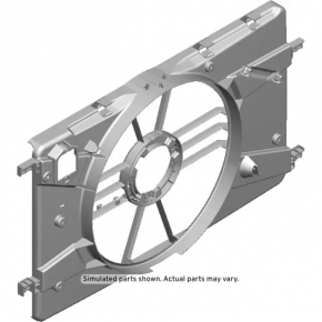 Carcasa radiatorului difuzor nu Chevrolet Cruze 11-16 1.4t 1.8