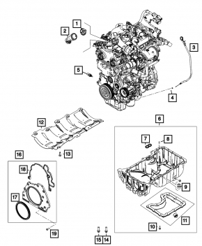 Крышка коленвала Jeep Compass 23-26 2.0T