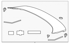Spoilerul portbagajului Toyota Prius 50 16-
