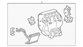 Печка в сборе Toyota Camry v40