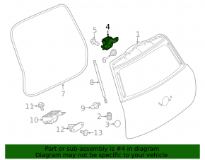 Петля двери багажника правая Mini Cooper Countryman R60 10-16