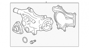 Помпа водяная Chevrolet Trax 15-21 LUV