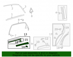 Накладка двери нижняя внутренняя задняя правая Lexus RX350 RX450h 10-15