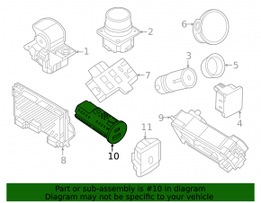 USB Hub Ford Edge 15-24 задний