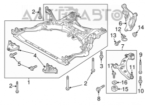 Подрамник передний Mazda CX-9 16-23