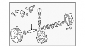 Насос ГУР гидроусилителя Toyota Tundra 08-21