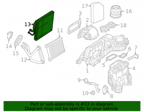 Испаритель Mercedes C-class W205 19-21