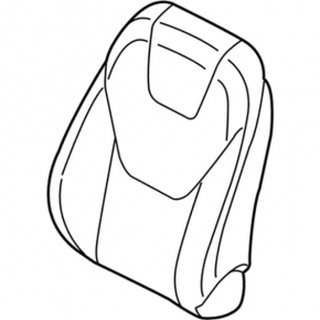Пассажирское сидение Ford Edge 15-17 без airbag, ткань беж