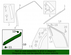 Ornamente ușă spate stânga inferioară Mazda CX-90 24-26 cu bandă cromată
