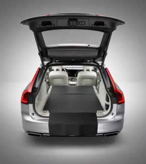 Covoraș portbagaj Volvo V90 17-22 usa pânză neagră