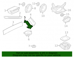 Кронштейн усилителя аудио BMW X7 G07 19-26 Harman Kardon