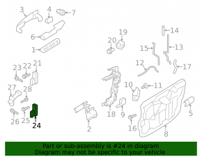 Петля двери нижняя передняя правая Ford Flex 09-19