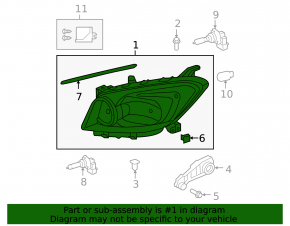 Фара передняя левая Toyota RAV4 09-12