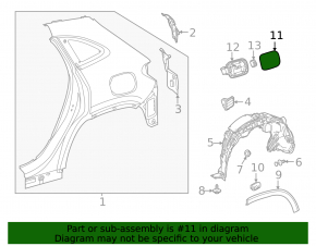 Лючок бензобака Mercedes H247 GLA 20-26