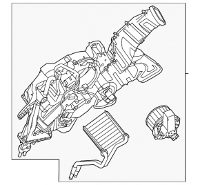 Печка заднего ряда Ford Explorer 11-19 auto