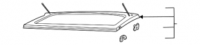 Полка багажника Volkswagen ID.4 21-22 черная