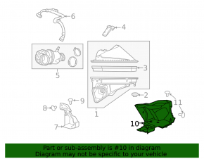Воздухоприемник Chevrolet Camaro 16-23 2.0Т 3.6