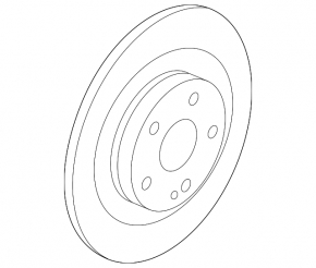 Disc frana spate stanga Mitsubishi Outlander 22-25