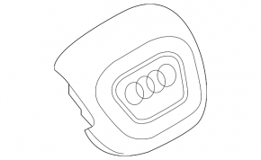 Подушка безопасности airbag в руль водительская Audi Q7 16-20 черн