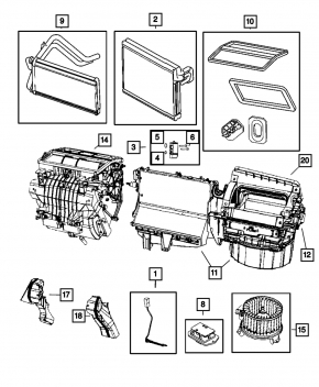 Испаритель Jeep Compass 11-11