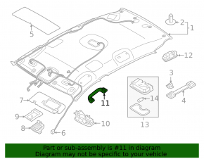 Ручка потолка задняя правая Kia Sportage 23-26 черная
