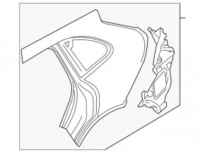 Aripa spate dreapta Porsche Cayenne 958 11-14