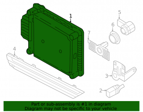Радар круиз Control Module VW Jetta 23-26