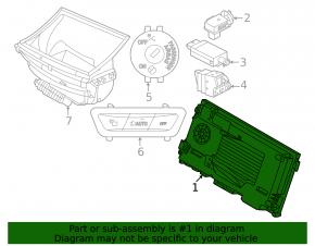 VIRTUAL COCKPIT CONTROL MODULE BMW 3 G20 23-26