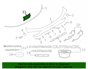 Sensor Hand Free Subaru Outback 20-23