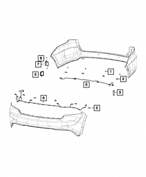 Parking Assist Module Jeep Grand Cherokee WK2 16-18