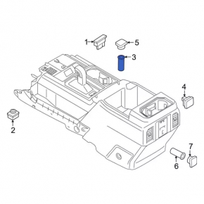Прикуриватель центральной консоли Ford Flex 09-19 с крышкой