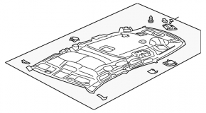 Acoperirea tavanului pentru Honda CRV 12-16