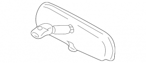 Зеркало внутрисалонное с автозатемнением Lexus RX300 RX330 RX350 RX400h 04-09 черное тип 1
